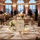 Ancient Egyptian Lotus Table Number テーブルナンバー