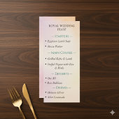 Ancient Egyptian Lotus Wedding Menu メニュー