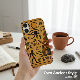 Ancient Egyptian Mystique Sacred Symbols iPhone 16ケース