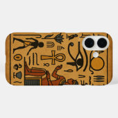 Ancient Egyptian Mystique Sacred Symbols Case-Mate iPhoneケース (裏面 (横))