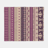 Ancient Egyptian ornament Tribal seamless pattern. フリースブランケット (正面(横))