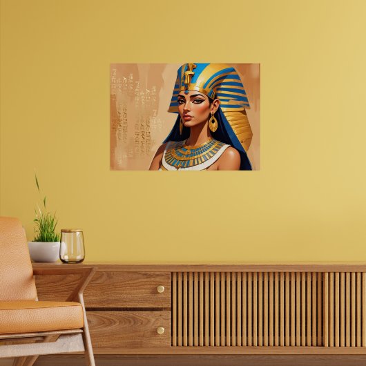 Ancient Egyptian Pharaoh Art – Timeless Pharaonic  ポスター (リビング2)