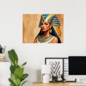 Ancient Egyptian Pharaoh Art – Timeless Pharaonic  ポスター (ホームオフィス)