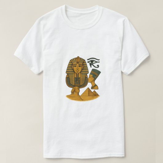 Ancient Egyptian Pharaoh Symbols Tシャツ (デザイン正面)