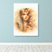 Ancient Egyptian Queen Portrait Art Print キャンバスプリント (インサイチュ (ウッドフロア))