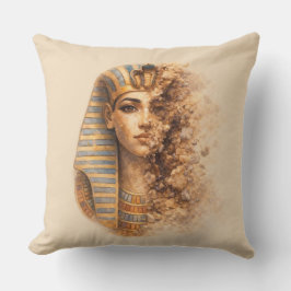 Ancient Egyptian Queen Throw Pillow クッション