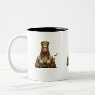 Ancient Egyptian Royalty Mug – Whimsical Pharaoh D ツートーンマグカップ