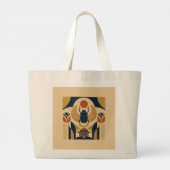 Ancient Egyptian Scarab Beetle Elegant Tote Bag ラージトートバッグ (裏面)