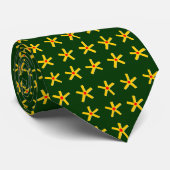 Ancient Egyptian Style Star Pattern - Dark Green ネクタイ (ロール)