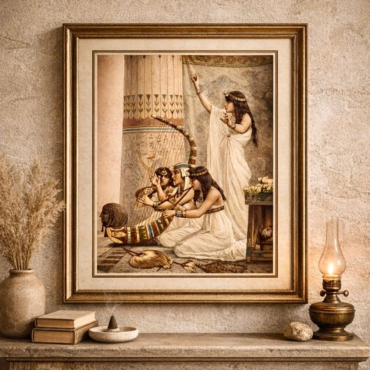 Ancient Egyptian Temple Musicians  ポスター