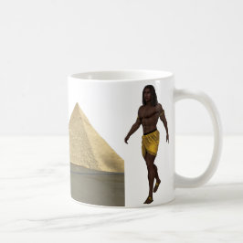 “Ancient Egyptian Warrior Mug | Pyramid of Giza De コーヒーマグカップ