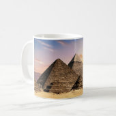 Ancient Giza Pyramids at Sunset - Classic Ceramic  コーヒーマグカップ (正面左)