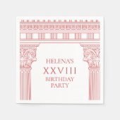 Ancient Greece Goddess party with temple スタンダードカクテルナプキン (正面)