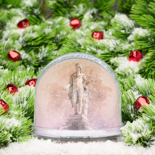 Ancient Greek Apollo Statue Snow Globe – Classical (クリスマス)