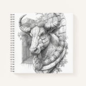 Ancient Greek Mythology Minotaur Labyrinth Noteboo ノートブック (正面)