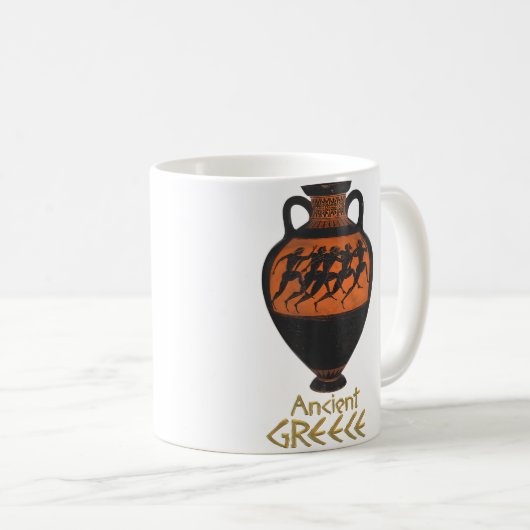 Ancient Greek Pottery コーヒーマグカップ (正面右)