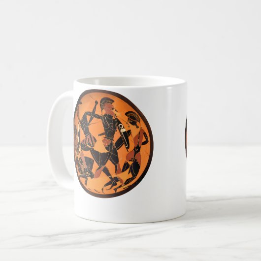 Ancient Greek Pottery コーヒーマグカップ (正面左)