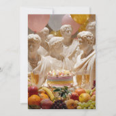 Ancient Greek Statue “Another Year Older” 招待状 (正面)