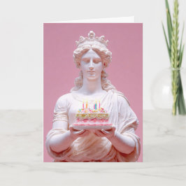 Ancient Greek Statue Funny Birthday Card カード