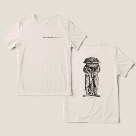 Ancient Greek Women's Strength T-shirt トライブレンドＴシャツ (デザイン正面&裏面)