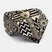 Ancient Historical Symbols Tattoo Style ネクタイ (ロール)