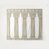 Ancient History Party Photo Backdrop with columns タペストリー (正面(横))