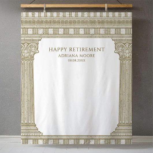 Ancient History Retirement Party Photo Backdrop タペストリー