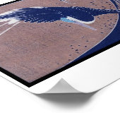 Ancient Japanese Bird Painting, c. 1830's ポスター (角)