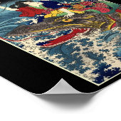 Ancient Japanese Painting, Japanese Woman Riding.. ポスター (角)