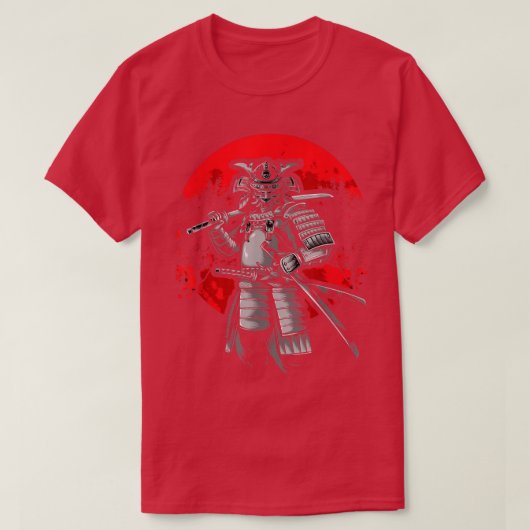Ancient Japanese warrior Samurai T-Shirt Tシャツ (デザイン正面)