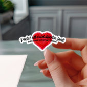 Ancient Latin Inspirational Quote Artistic Heart シール