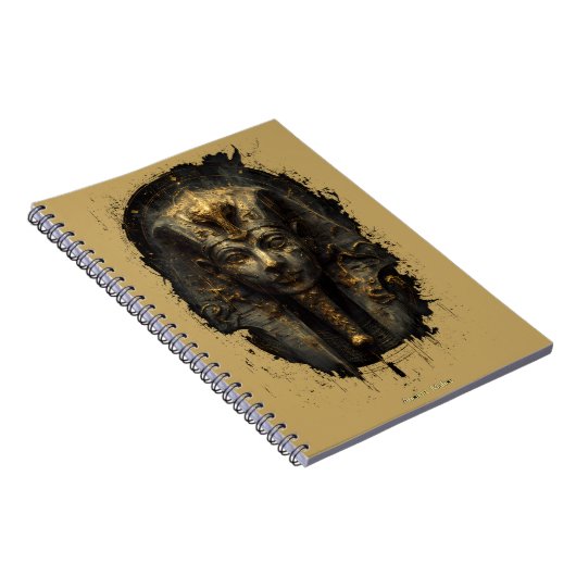 Ancient Malice Egyptian Pharaoh Black ノートブック (右側)