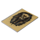 Ancient Malice Egyptian Pharaoh Black ノートブック (左側)