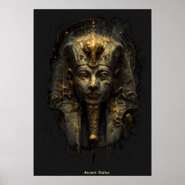 Ancient Malice Egyptian Pharaoh Black ポスター