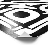 Ancient Mayan Style Jaguar Warrior Tribal Mask Art フォトプリント (角)