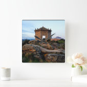 ancient medieval church スクエア壁時計 (ホーム)