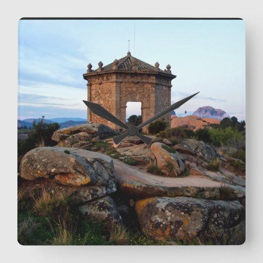 ancient medieval church スクエア壁時計 (正面)