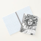 Ancient Medusa Gorgon - Weathered Marble Statue St ノートブック (内部)