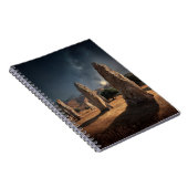 Ancient Monoliths Moonlit Starry Field Notebook ノートブック (右側)