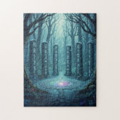 Ancient Mystical Runes Glowing Stone Puzzle - Celt ジグソーパズル (縦)