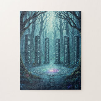 Ancient Mystical Runes Glowing Stone Puzzle - Celt ジグソーパズル