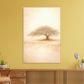 Ancient Oak | Southern Oak Tree | Stretched キャンバスプリント (インサイチュ (リビング))