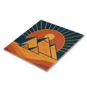 Ancient Pyramids Majestic Ceramic Tile Art タイル (側面)