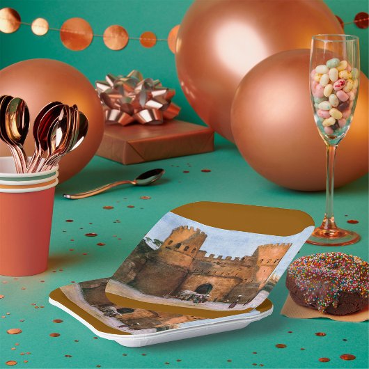 Ancient Roman Historic Architecture ペーパープレート