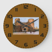 Ancient Roman Historic Architecture ラージ壁時計 (正面)