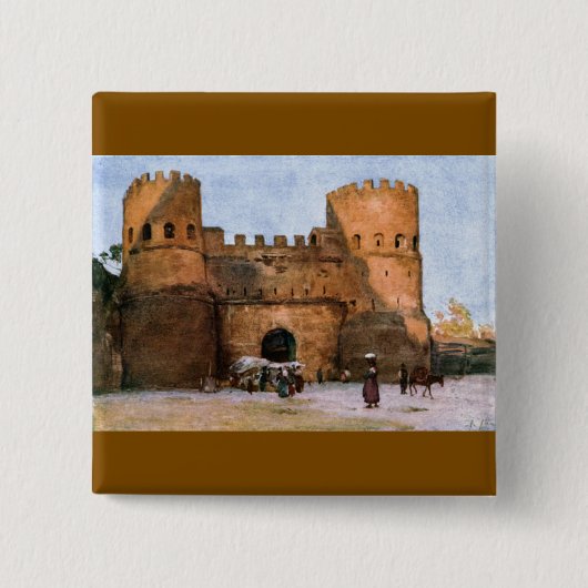 Ancient Roman Historic Architecture 缶バッジ (正面)