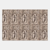 Ancient Rome Elegant Antique Collages ラッピングペーパーシート (正面3)