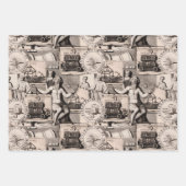 Ancient Rome Elegant Antique Collages ラッピングペーパーシート (正面2)