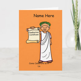 Ancient Rome Graduation Invitation Classical Rome 招待状