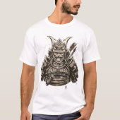 ancient samurai warrior in armor tシャツ (正面)